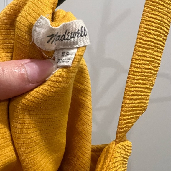 Madewell Mustard Layered Tank Top - Picture 2 of 3